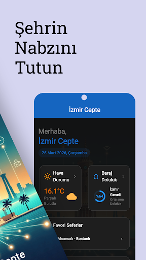 İzmir Cepte Arayüzü